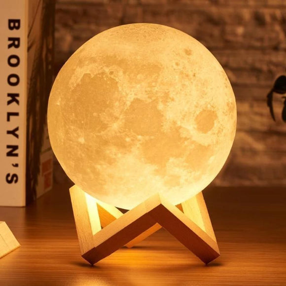 The Majestic 3D Moon Lamp