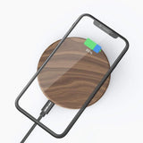 Fast Wooden Wireless Charger For iPhone And Android