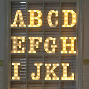 CUTE LETTER LED LIGHTS