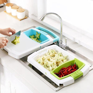 4-In-1 Over-The-Sink Cutting Board